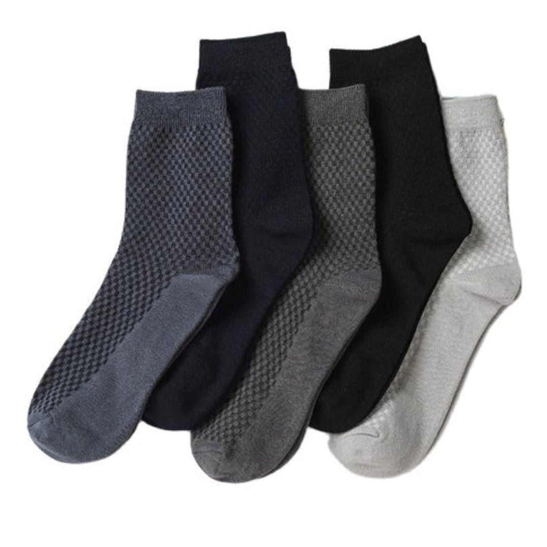 CHAUSSETTES ANTI-ODEUR & CONFORT - LOT DE 5