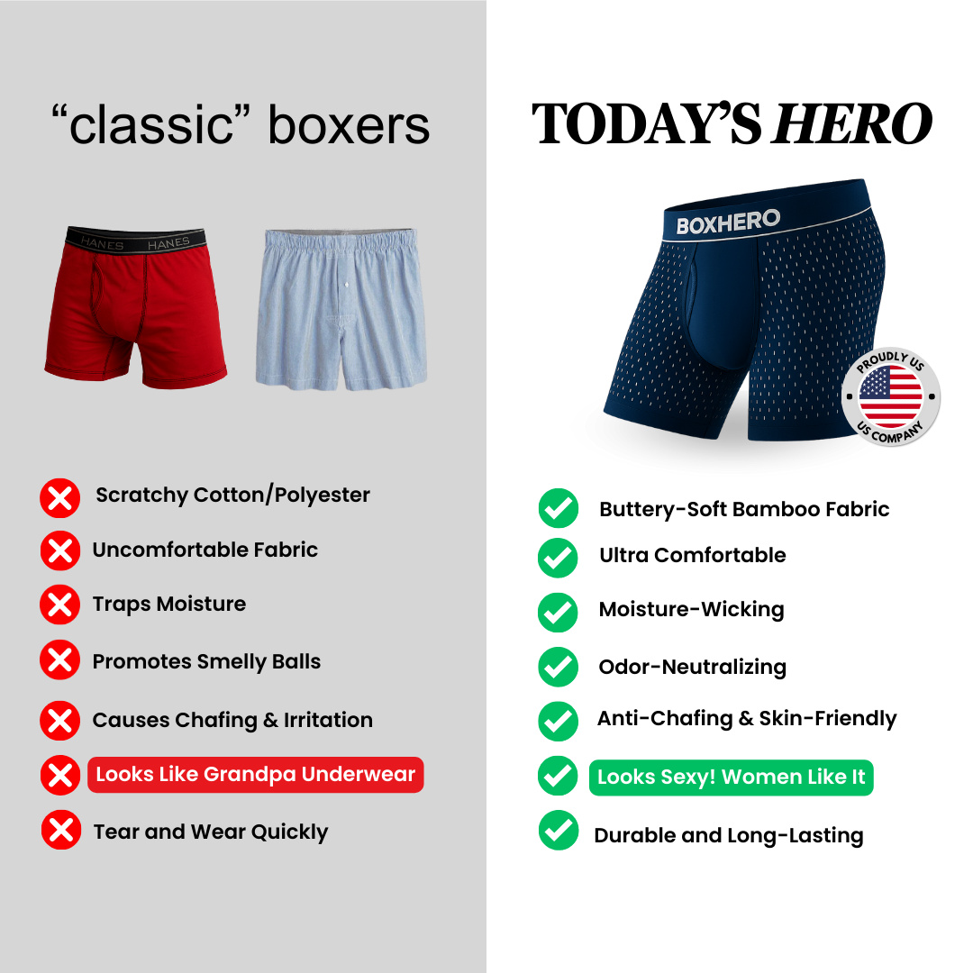 3-Pack Boxhero 2.0 Bamboo Boxers