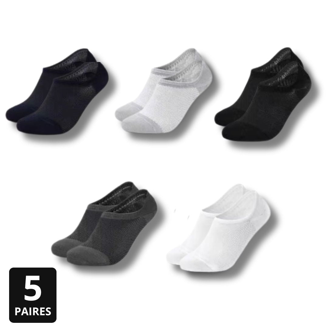 SOCQUETTES ANTI-ODEUR & CONFORT - LOT DE 5